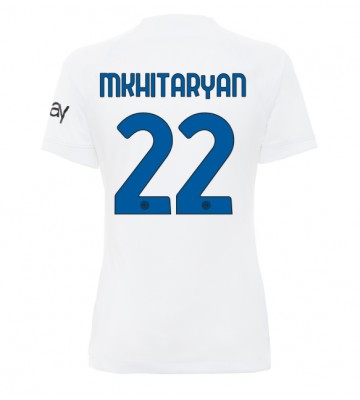 Inter Milan Henrikh Mkhitaryan #22 Replica Away Stadium Shirt for Women 2023-24 Short Sleeve